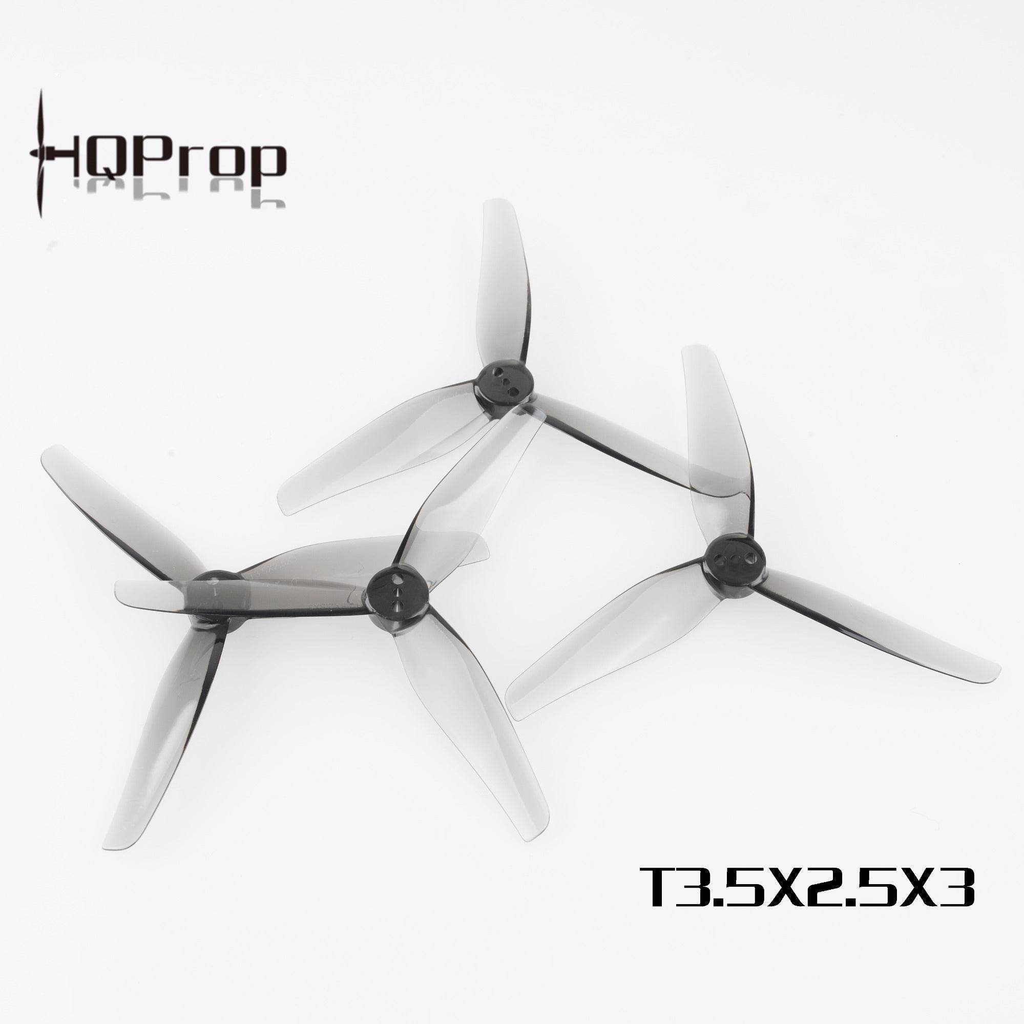 HQProp T3.5X2.5X3 Grey(2CW+2CCW)-Poly Carbonate - Rising Sun FPV