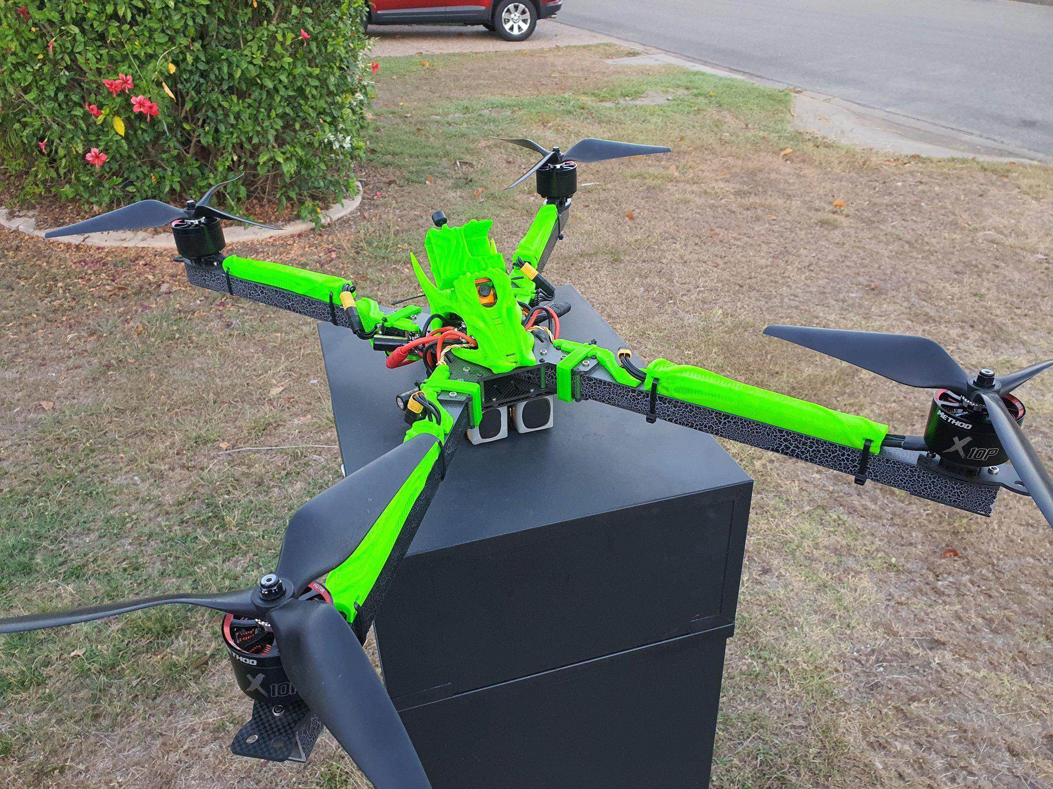 Big Fu*kin WEDGE (BFW) BEAST Class Frame - Rising Sun FPV