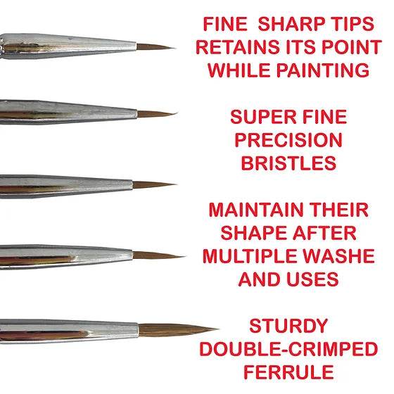 LANGHAO HAIR DETAIL PAINT BRUSH SET 3-7 - Rising Sun FPV