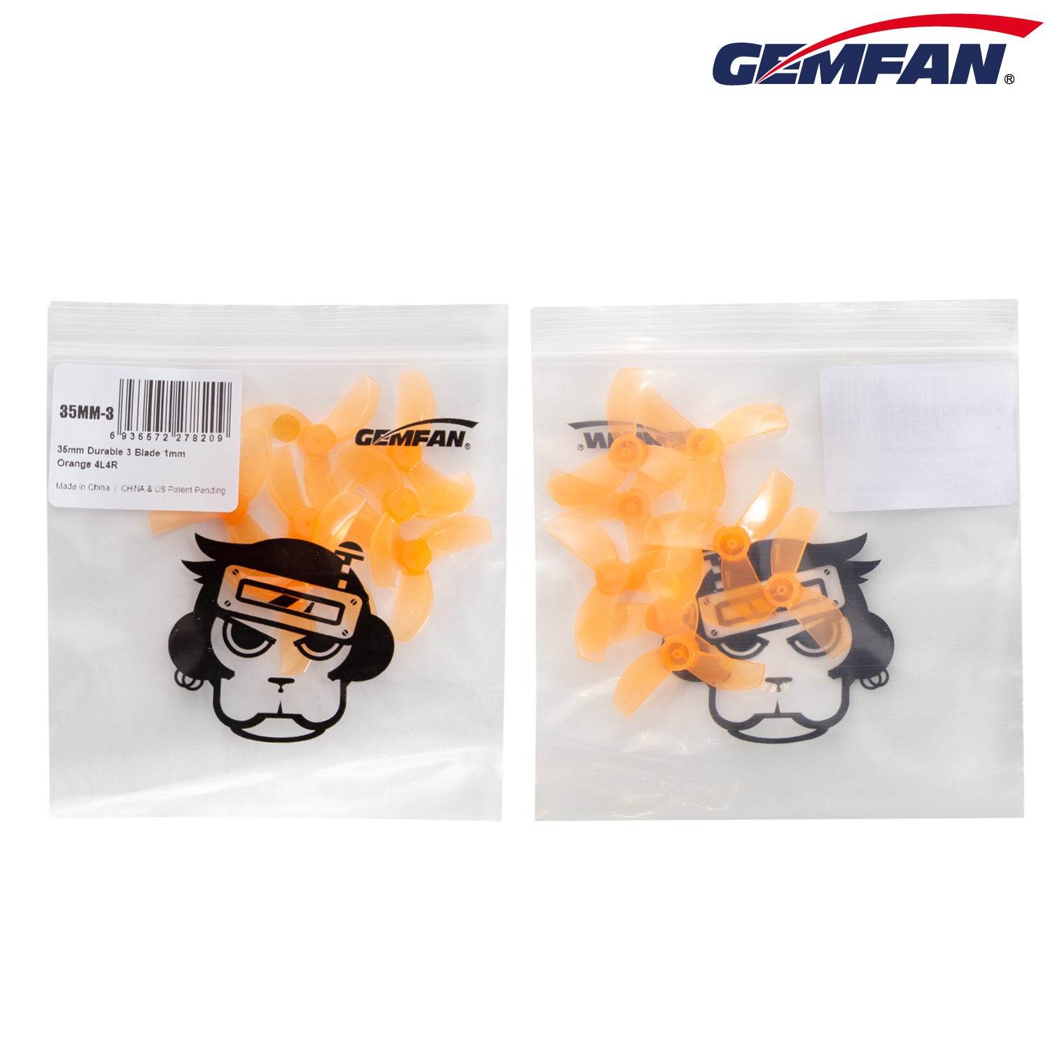 Gemfan Mirco Props 35MM-3(1.0mm hole) - Rising Sun FPV