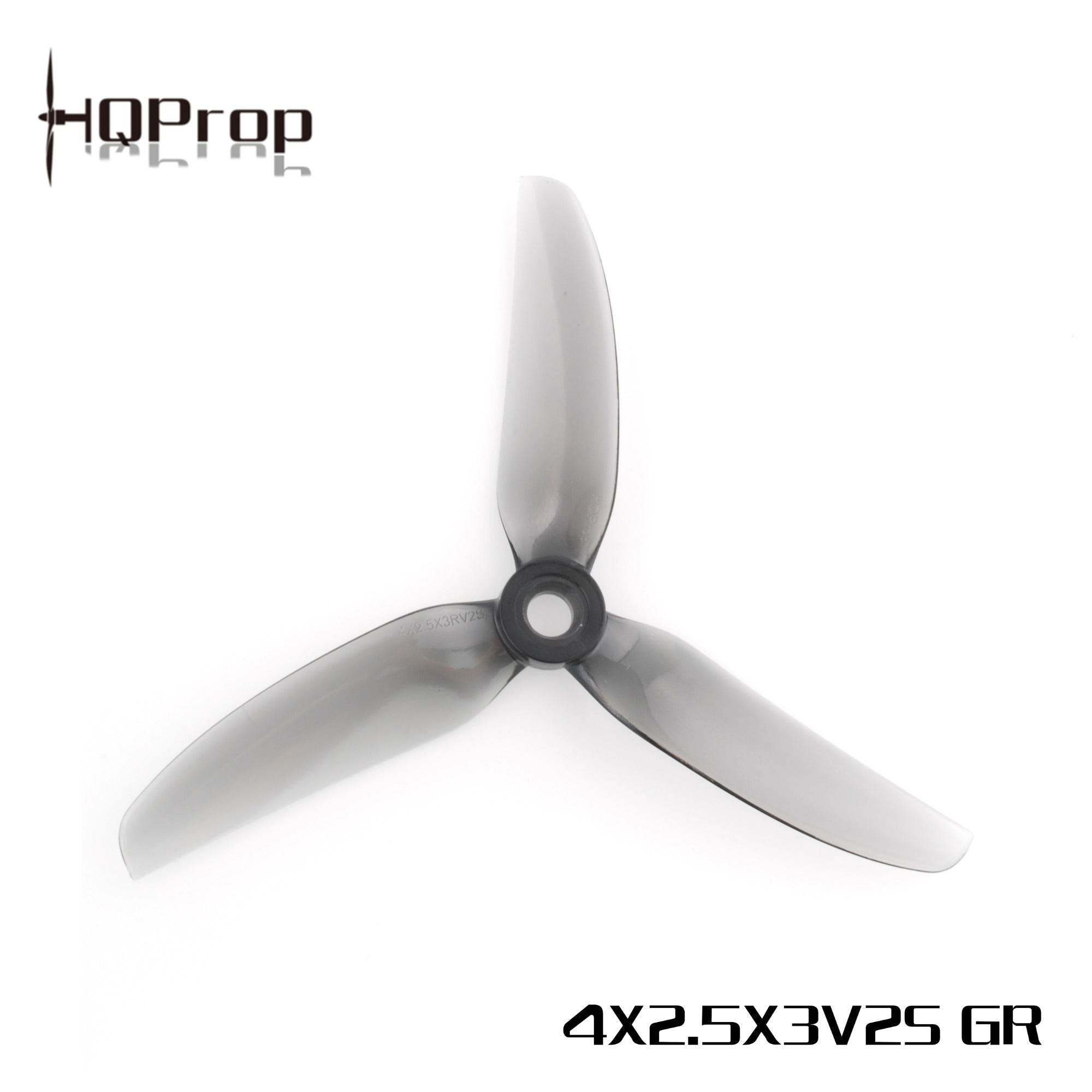HQProp 4x2.5x3V2S(2CW+2CCW)-Poly Carbonate - Rising Sun FPV