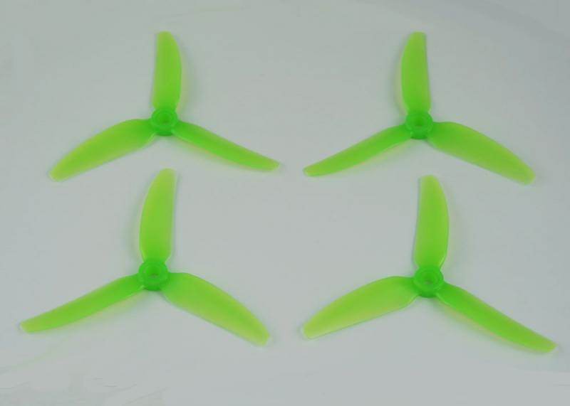 HQ Durable Prop Poly Carbonate 5X4.3X3V1S Tri Blade Propellers CW/CCW 1 Pack (4 Pieces) - Rising Sun FPV