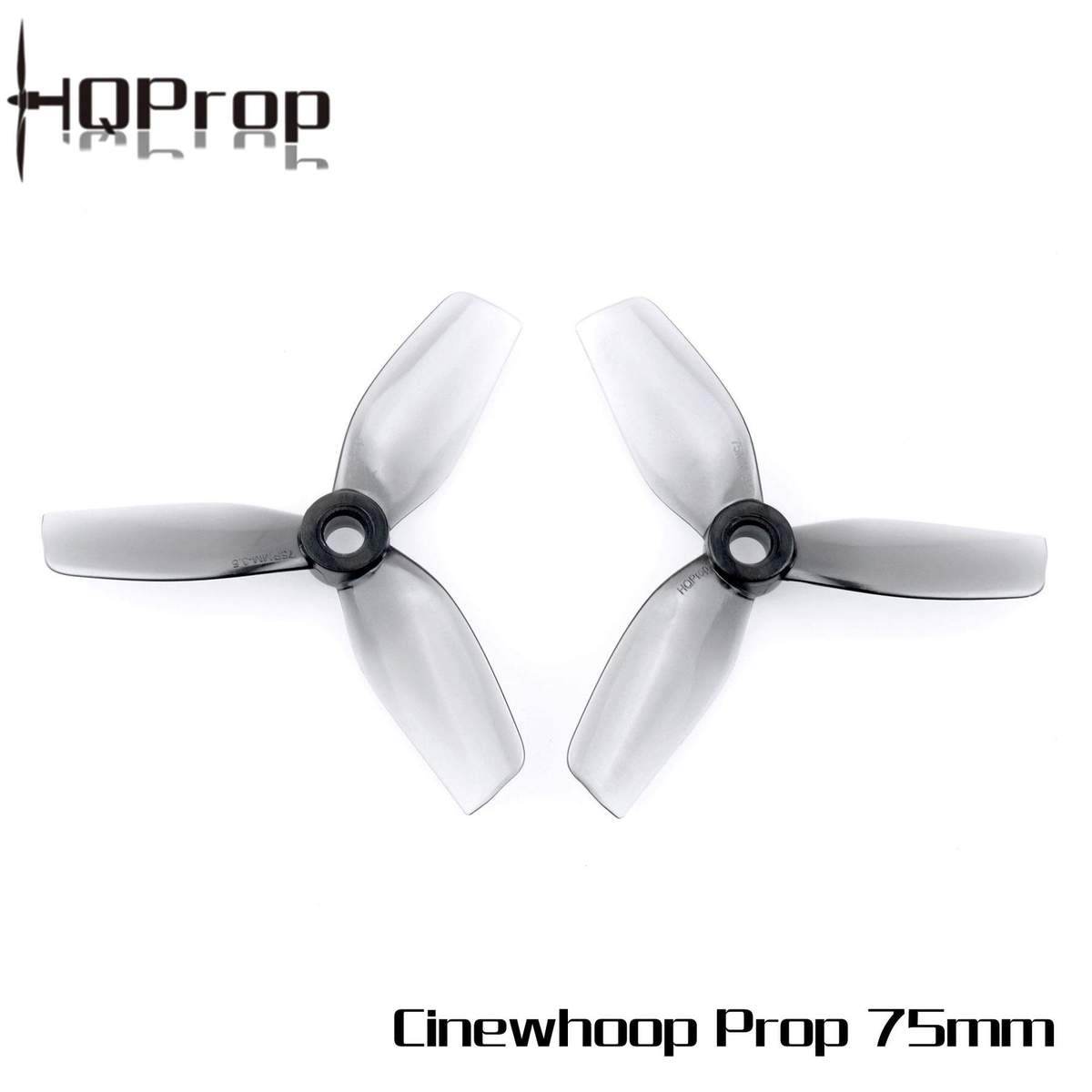 HQProp 75MM for Cinewhoop Grey (2CW+2CCW)-Poly Carbonate - Rising Sun FPV
