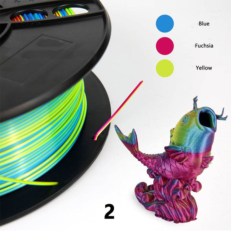 RISING SUN FPV - NOVA Tri Colour Silk PLA FILAMENT 1.75MM - Rising Sun FPV