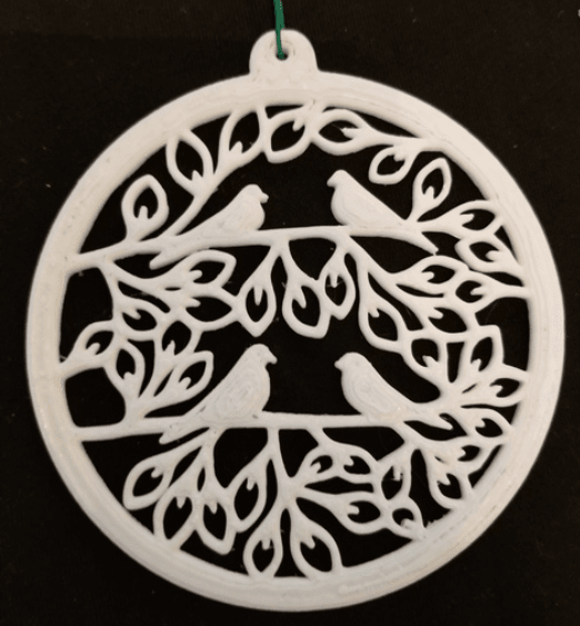 Christmas Tree Ornament - Doves (Pigeon) - Rising Sun FPV
