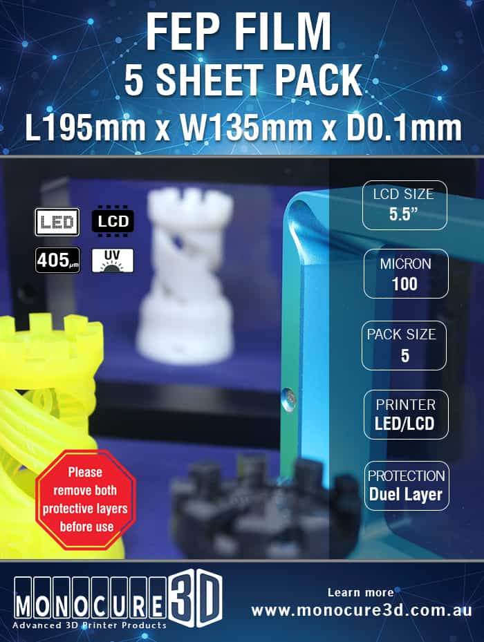 Fep Film 100 Microns (5 Sheet Pack) - Rising Sun FPV