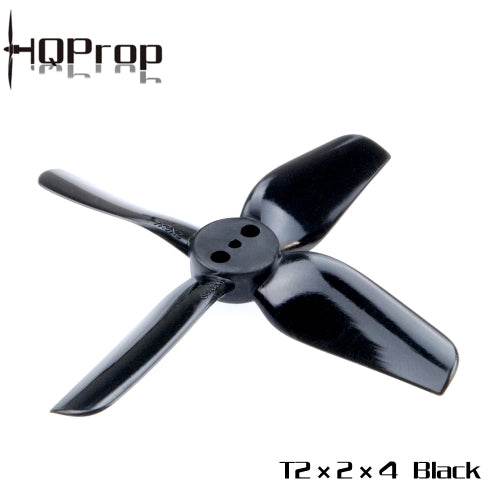 HQ Durable Prop T2X2X4 Black (2CW+2CCW)-Poly Carbonate - Rising Sun FPV
