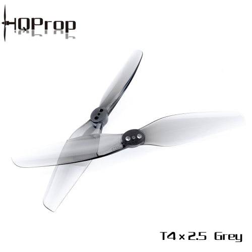 HQ Durable Prop T4X2.5Grey (2CW+2CCW)-Poly Carbonate - Rising Sun FPV