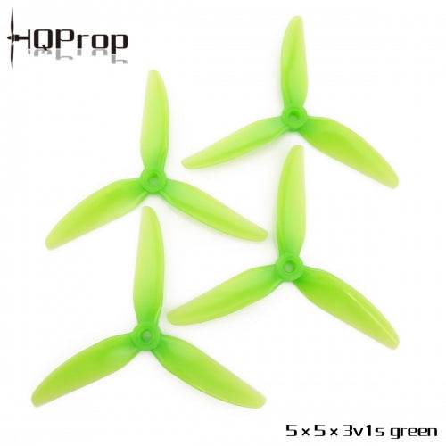 HQ Durable Prop 5x5x3V1S Tri Blade Propellers CW/CCW 1 Pack (4 Pieces) - Rising Sun FPV