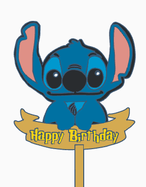 Stitch Cake Topper - Rising Sun FPV