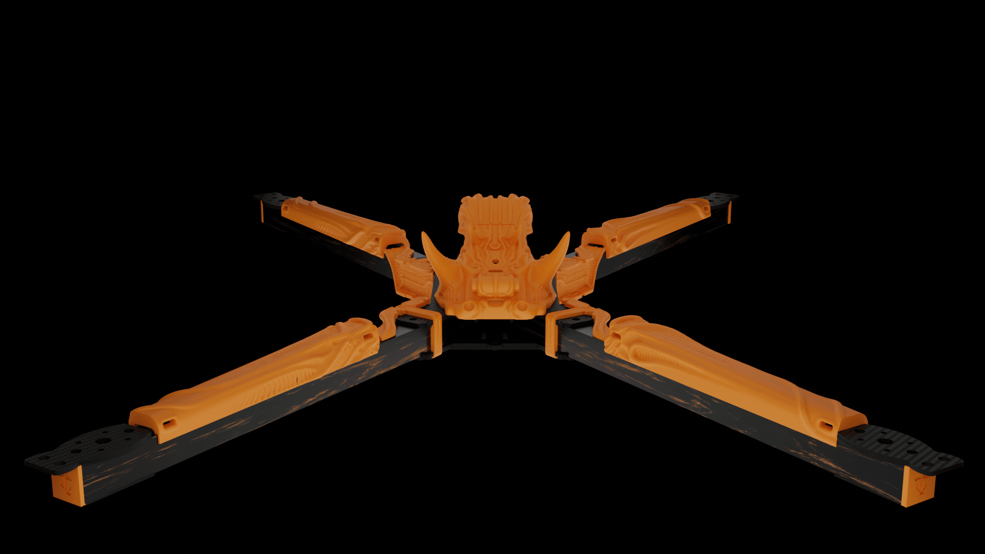 Big Fu*kin WEDGE (BFW) X-CLASS Frame 3D Printed Kit - Rising Sun FPV