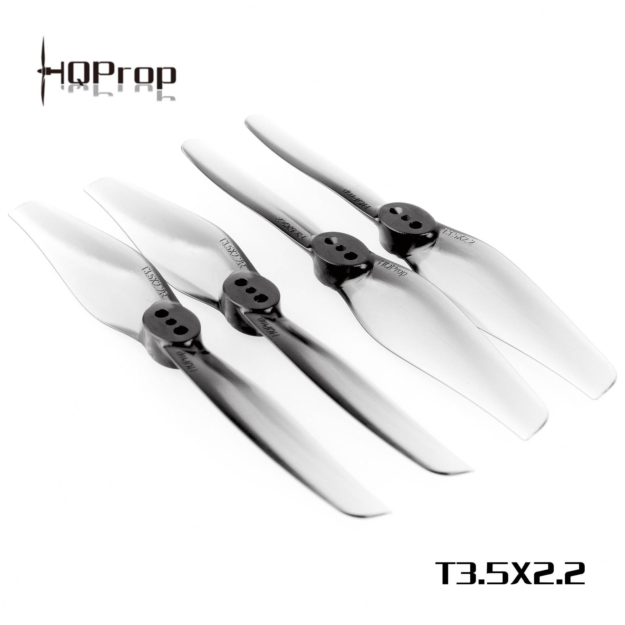 HQProp T3.5X2.2 Grey(2CW+2CCW)-Poly Carbonate - Rising Sun FPV