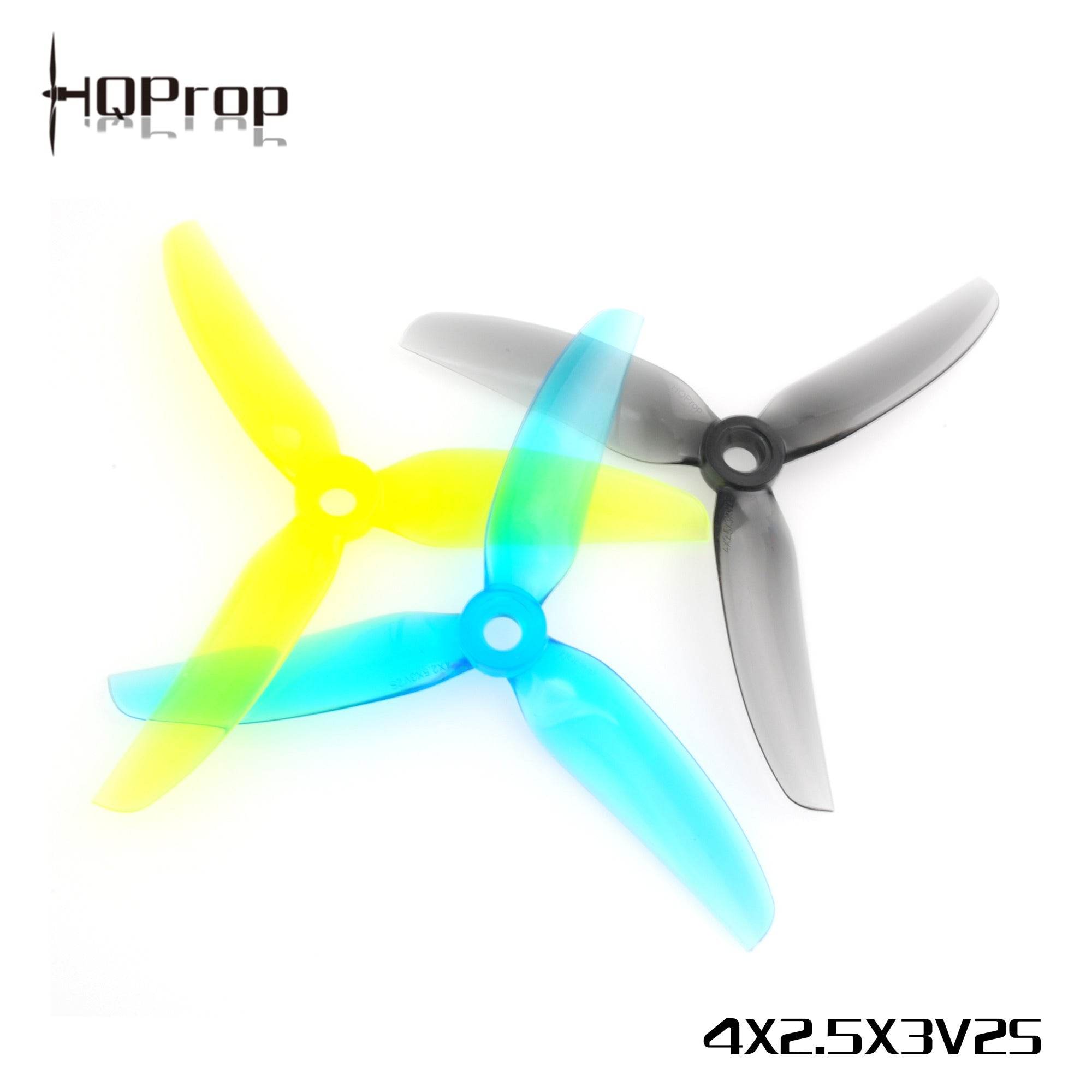 HQProp 4x2.5x3V2S(2CW+2CCW)-Poly Carbonate - Rising Sun FPV