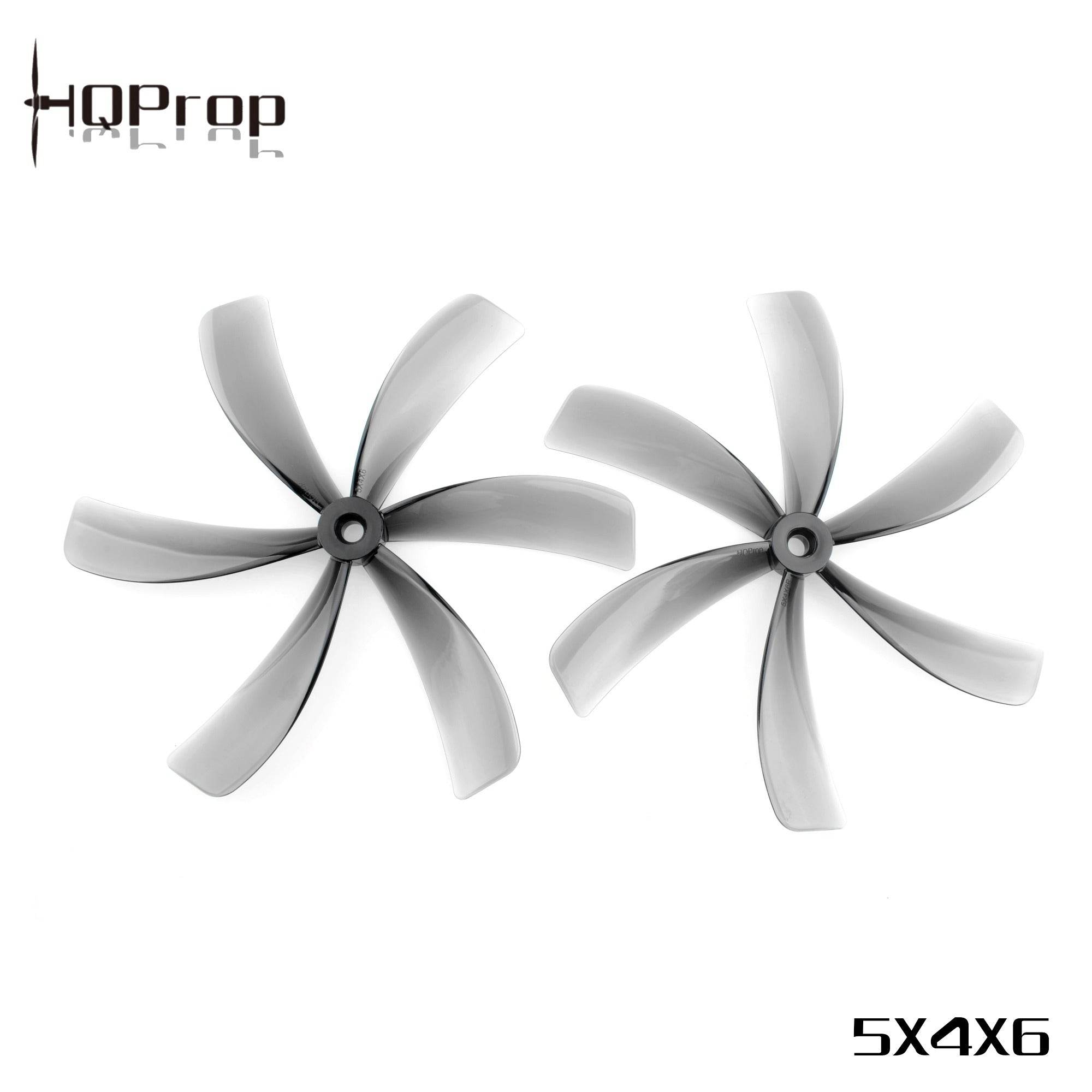 HQProp 5X4X6 Light Grey (2CW+2CCW)-Poly Carbonate - Rising Sun FPV