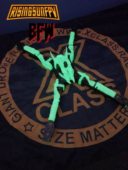 Big Fu*kin WEDGE (BFW) BEAST Class Frame - Rising Sun FPV