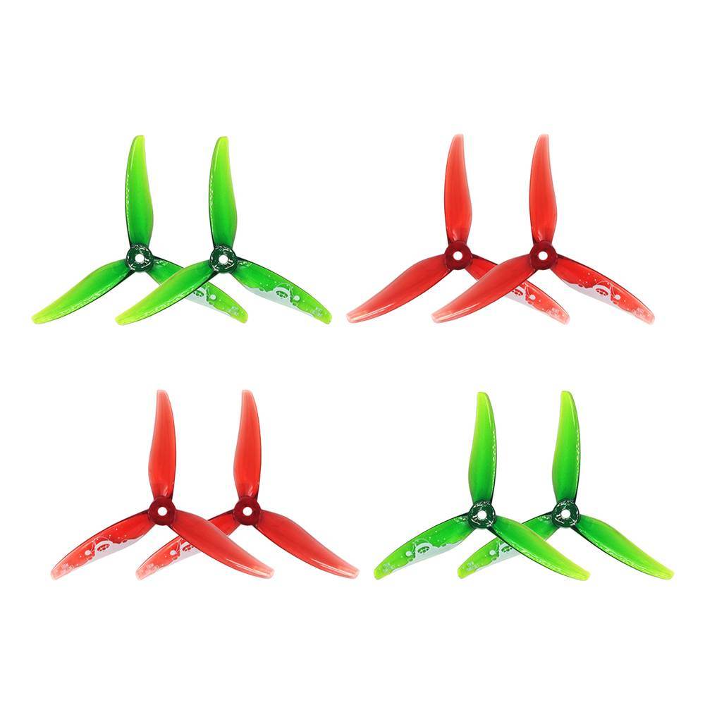 Gemfan 51466 V2 Hurricane 3-Blade Propellers (Set of 8) - Father Christmas Edition - Rising Sun FPV