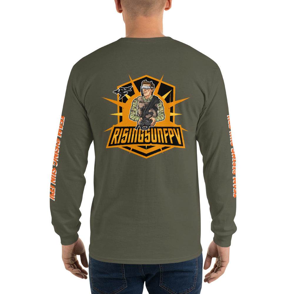 Men’s Long Sleeve Shirt - Rising Sun FPV
