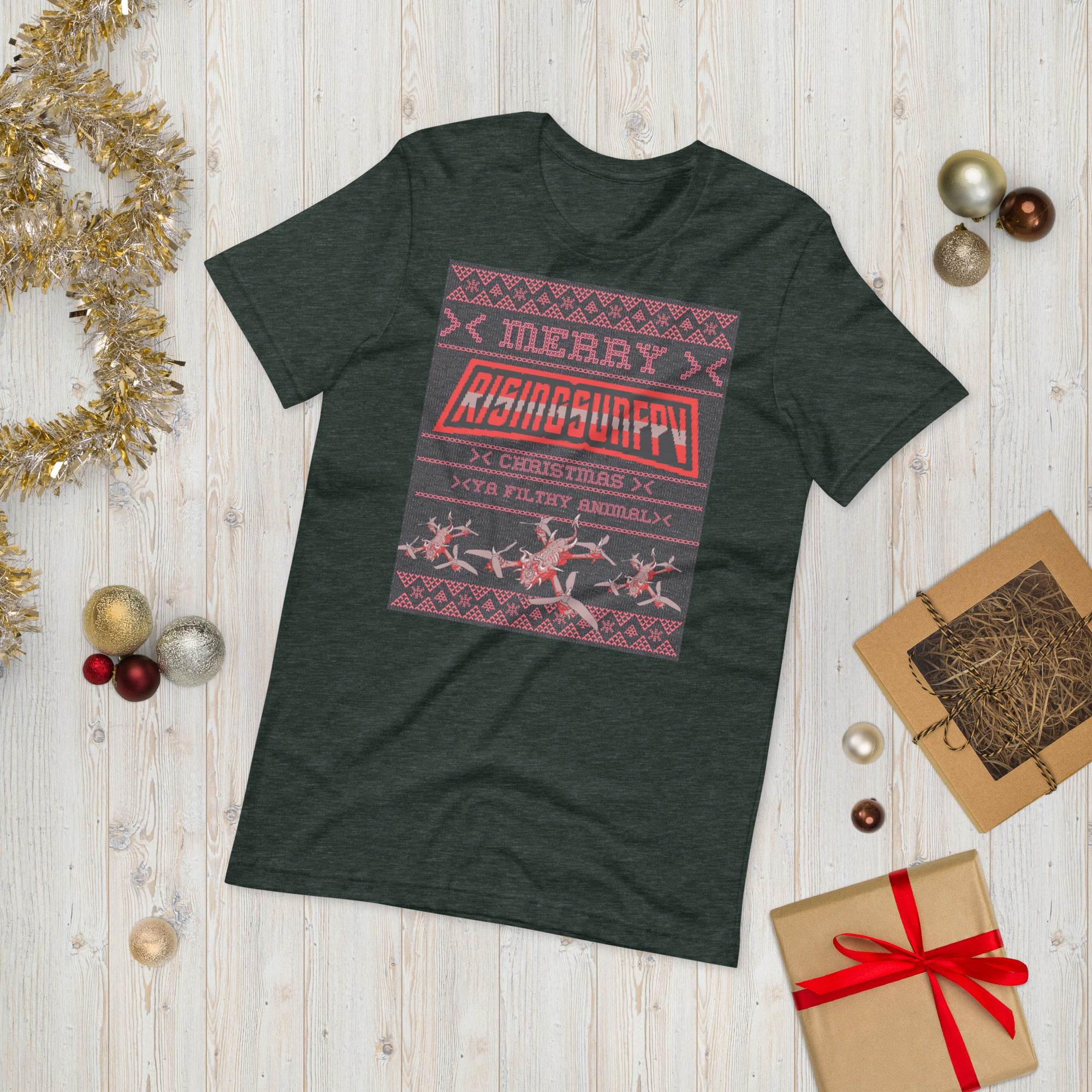 YA FILTHY ANIMAL XMAS T-SHIRT - Rising Sun FPV