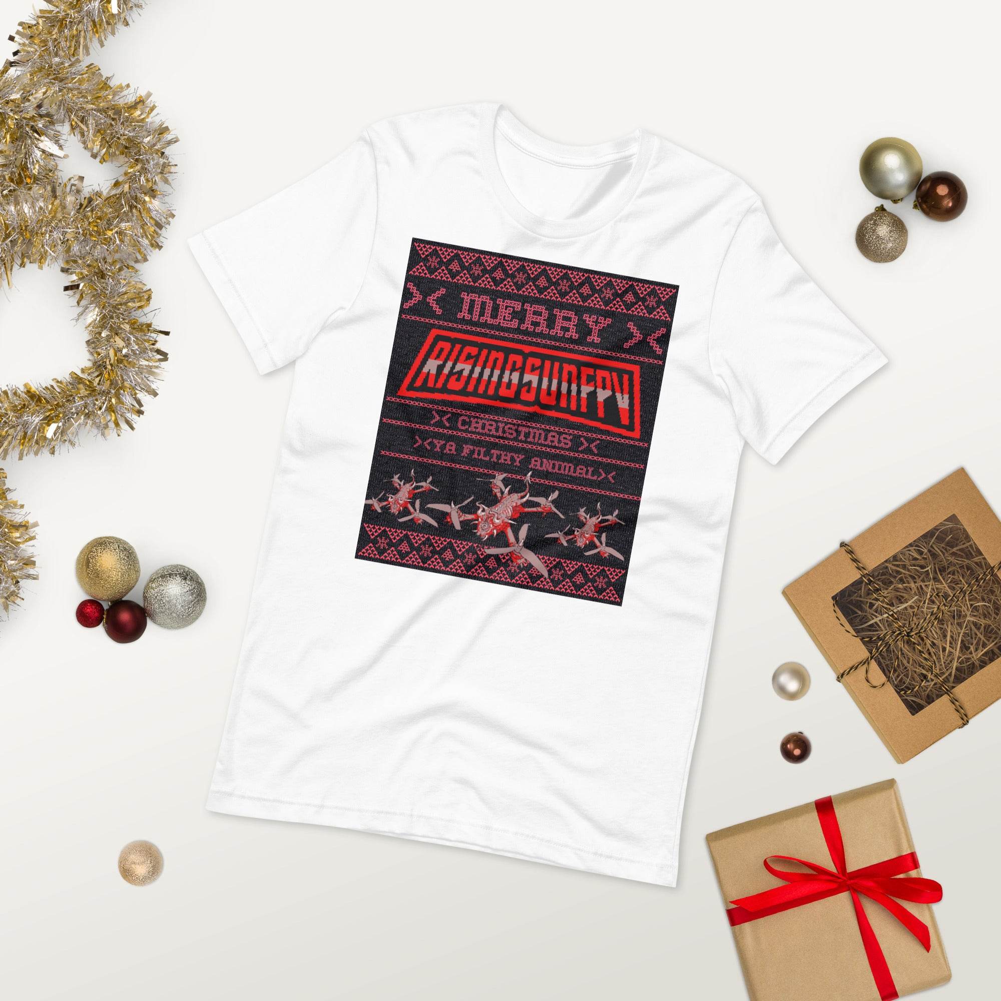 YA FILTHY ANIMAL XMAS T-SHIRT - Rising Sun FPV