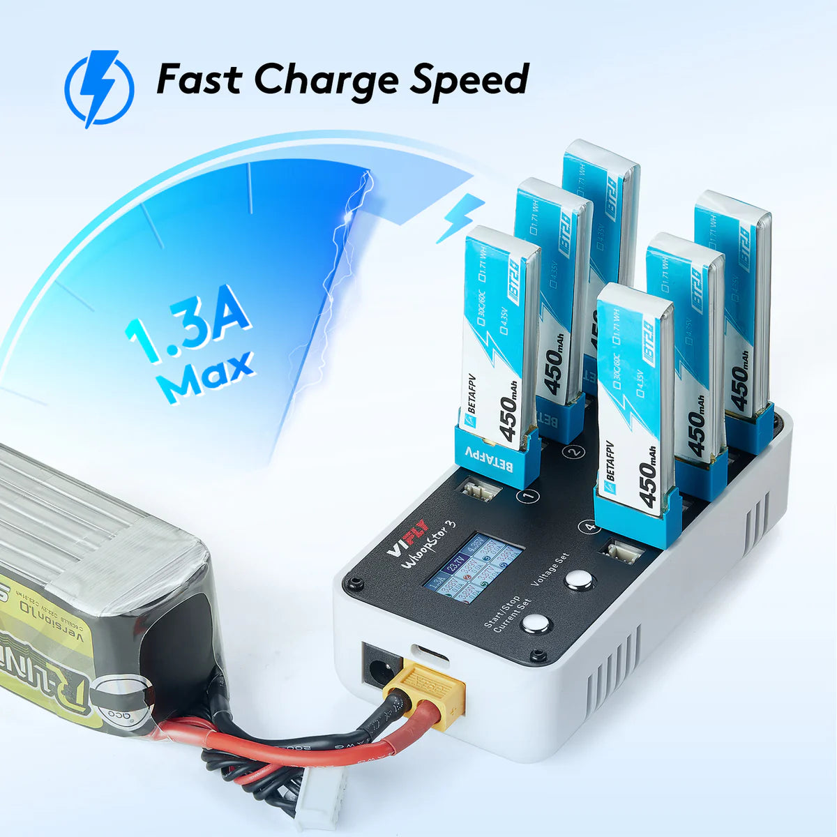 VIFLY WhoopStor 3 - 1S Battery Storage Charger and Discharger