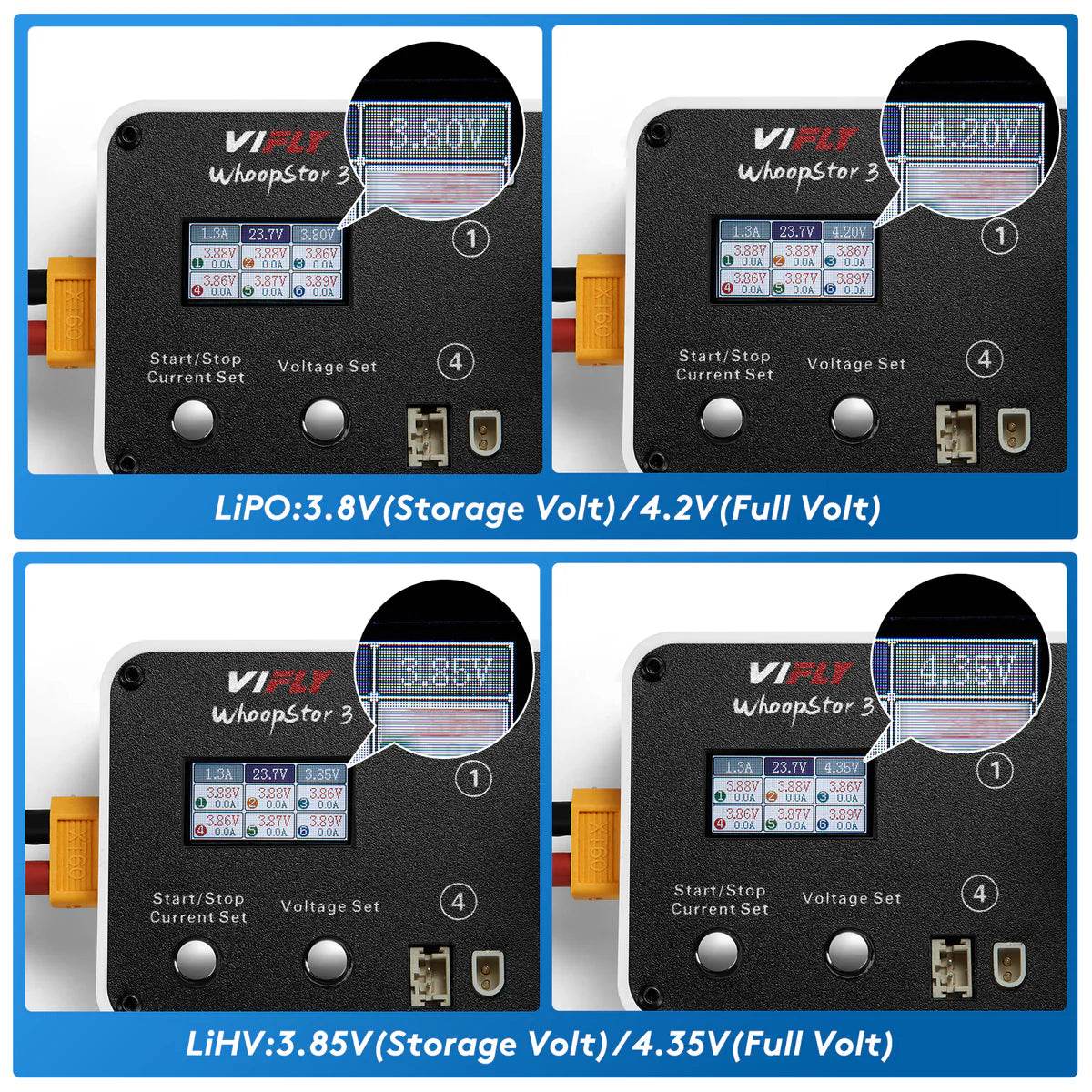 VIFLY WhoopStor 3 - 1S Battery Storage Charger and Discharger - Rising Sun FPV
