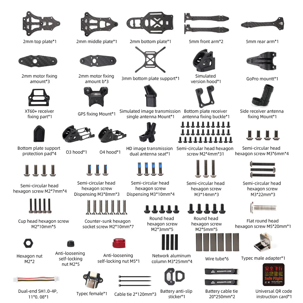 Rekon Y6 5-inch frame compatible Analog/O3/O4/Moonlight Kit