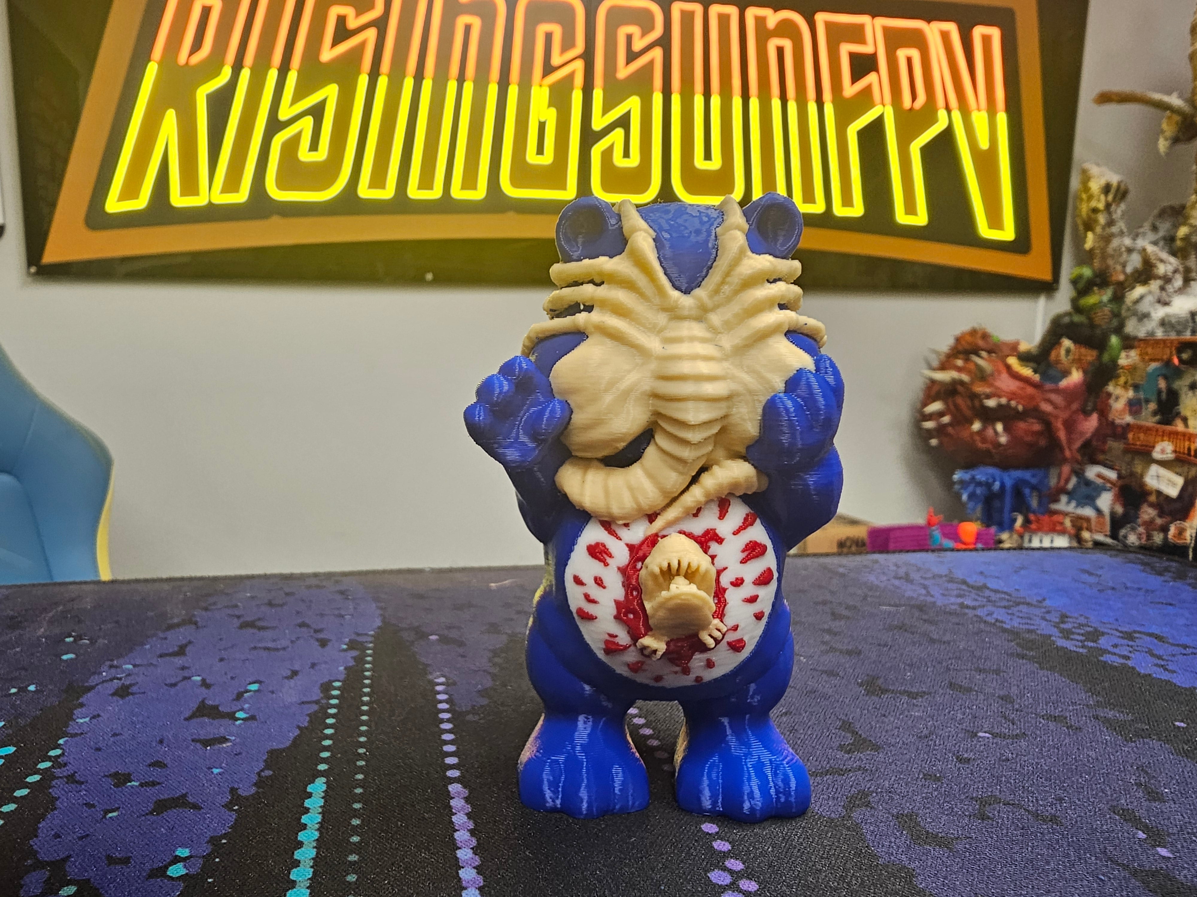 Facehugger Care Bear Multi Colour Print - Rising Sun FPV