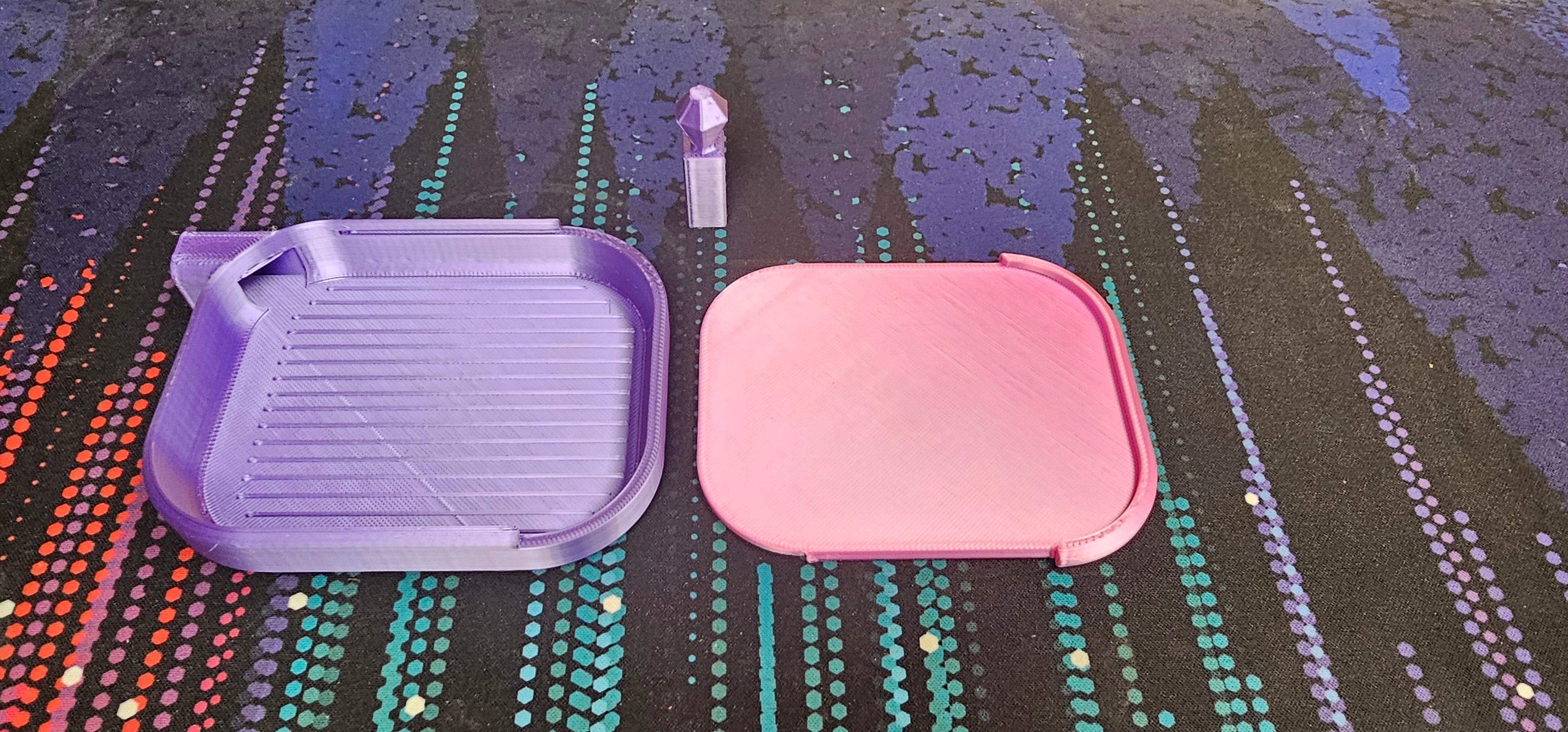 Diamond painting tray with lid and stopper - Rising Sun FPV