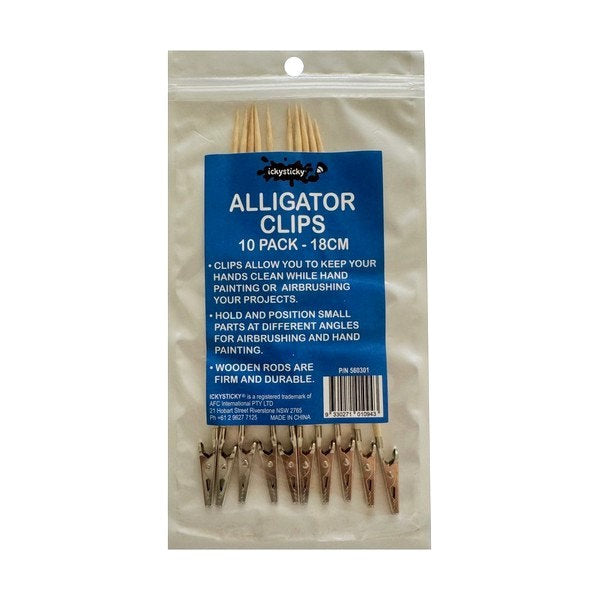 ALLIGATOR CLIPS 10PK