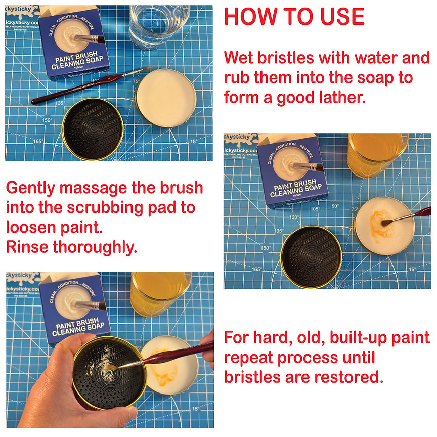 Icky Sticky PAINT BRUSH CLEANING SOAP