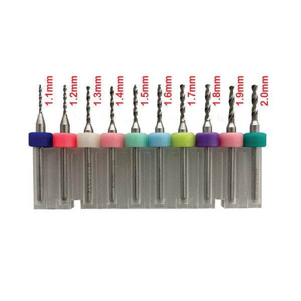 TUNGSTEN MICRO DRILL BITS 1.1MM - 2.0MM - Rising Sun FPV