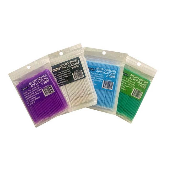 Icky Sticky MICRO BRUSH APPLICATORS 100PK x 4 Pack
