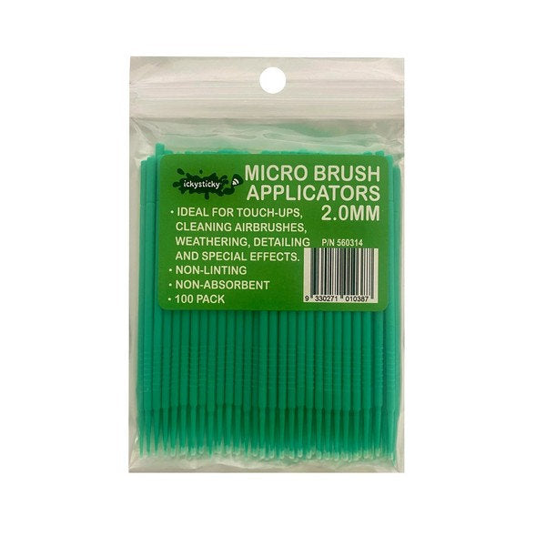 Icky Sticky MICRO BRUSH APPLICATORS 100PK