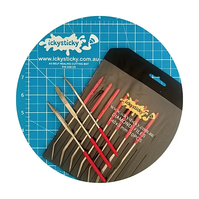 Icky Sticky 10 PIECE CURVED DIAMOND FILE SET