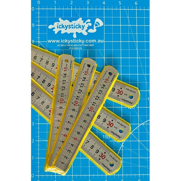 Icky Sticky STAINLESS STEEL RULER