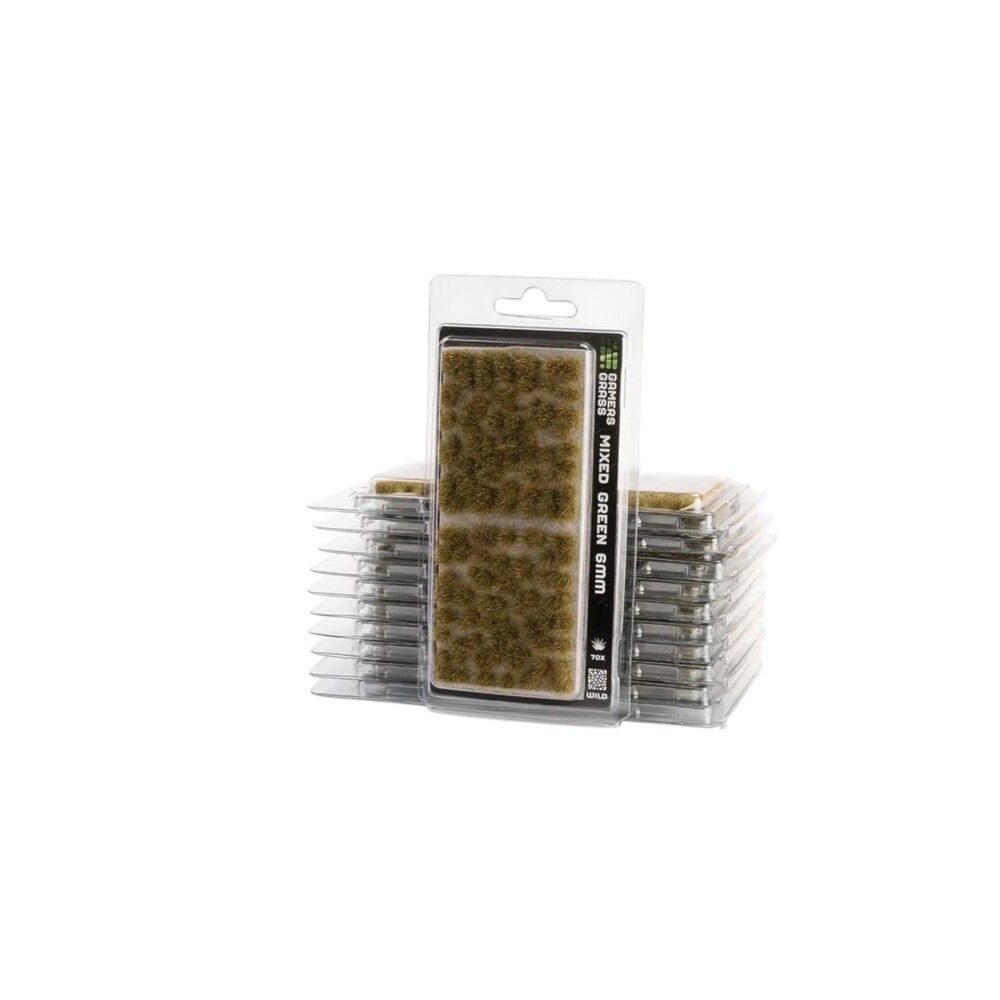 Gamers Grass - Grass Tufts - 6mm - Mixed Green - Wild