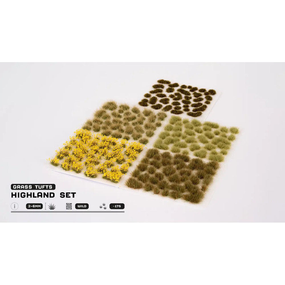Gamers Grass - Grass Tufts - Tuft Sets - Highland Tuft Set