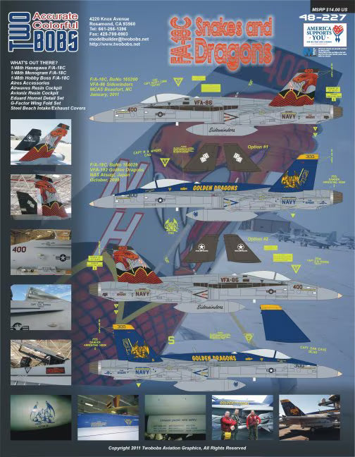 F/A-18C Snakes and Dragons (Decal)