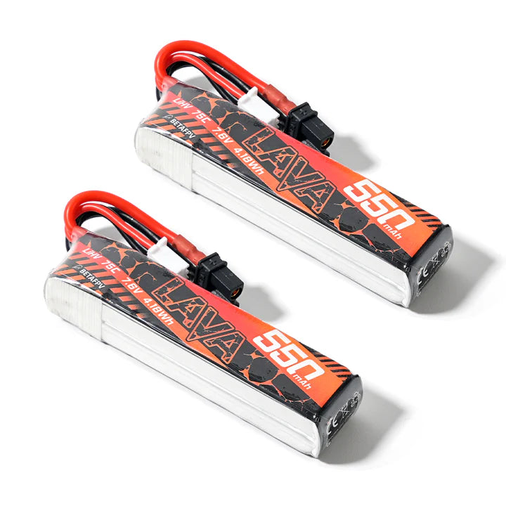 LAVA 2S 550mAh 75C Battery (2PCS) - Rising Sun FPV