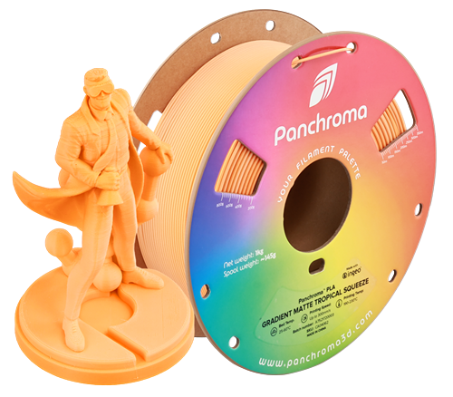Polymaker Panchroma Matte Gradient / Rainbow PLA 1kg 1.75mm Filament (Aka PolyTerra)