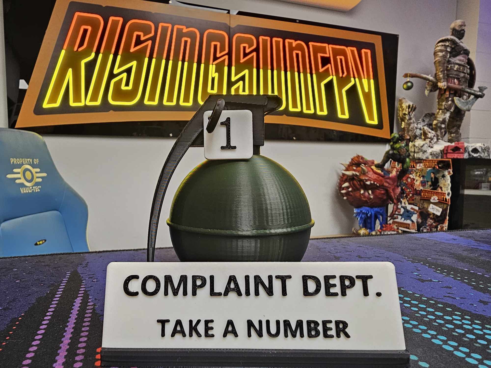 Complaint department grenade