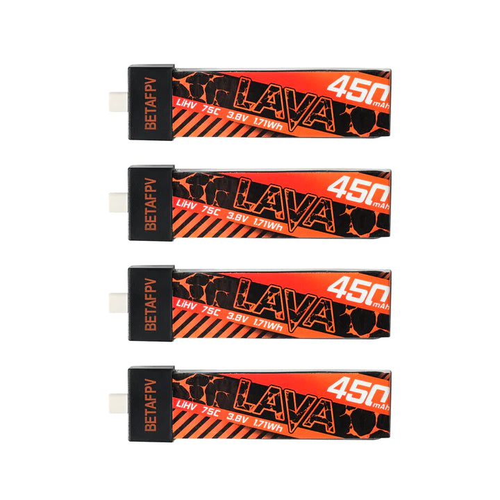 LAVA 1S 450mAh 75C Battery (4PCS) - Rising Sun FPV