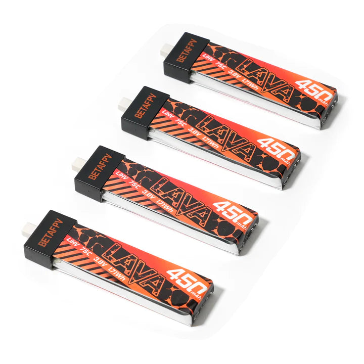 LAVA 1S 450mAh 75C Battery (4PCS) - Rising Sun FPV