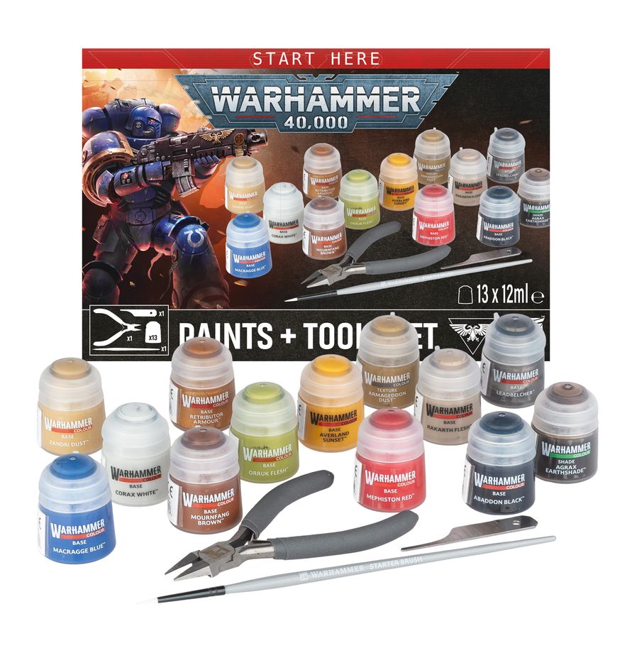 60-12 Warhammer 40,000: Paint + Tools set