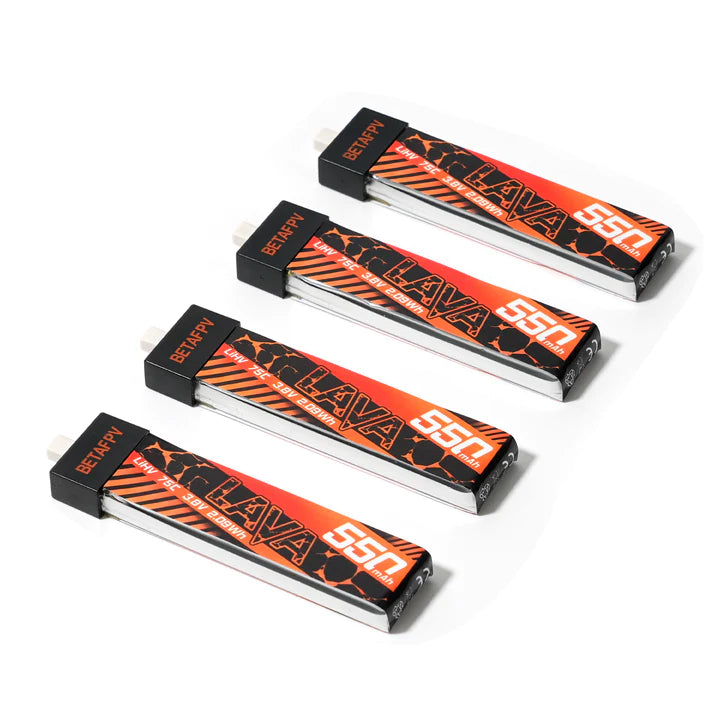 LAVA 1S 550mAh 75C Battery (4PCS) - Rising Sun FPV