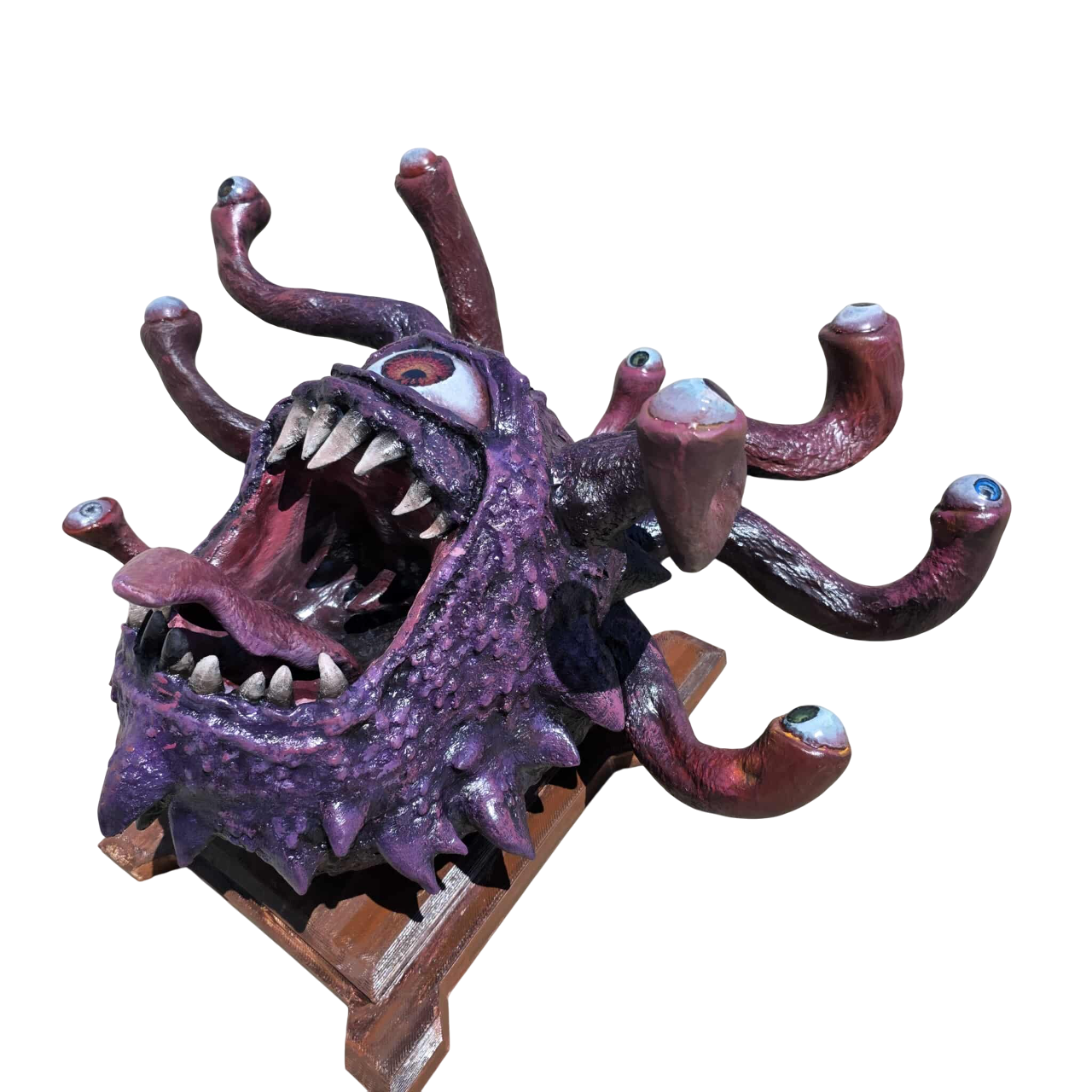 D&D Beholder Head Trophy Plaque - 3D Print/Painted