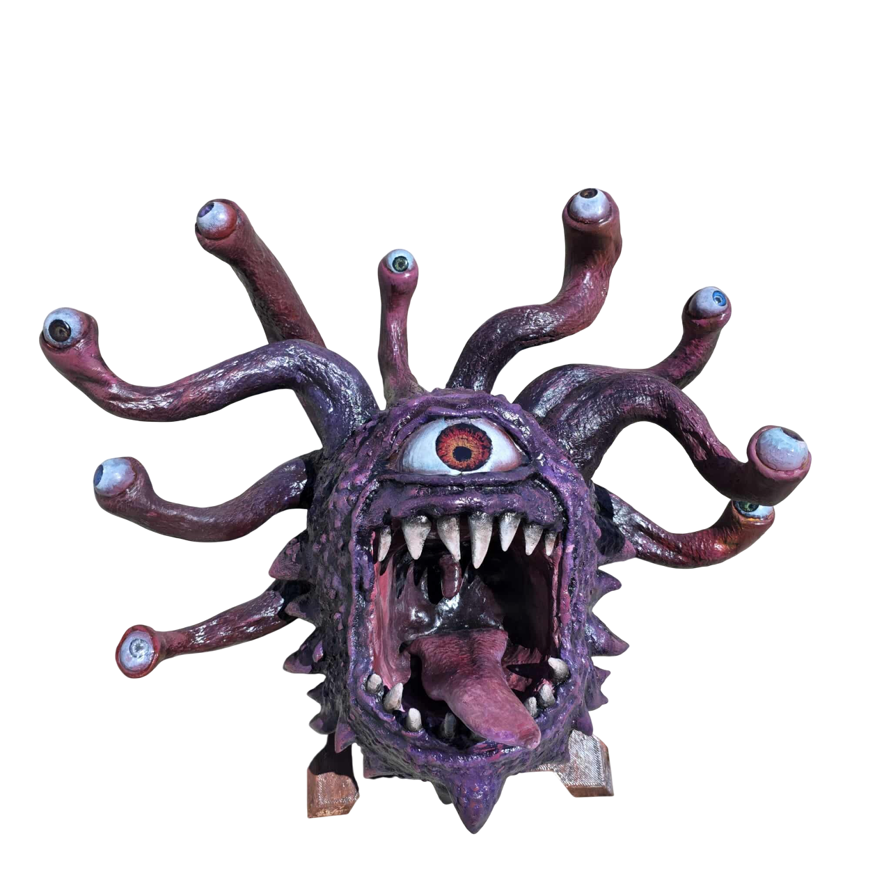 D&D Beholder Head Trophy Plaque - 3D Print/Painted