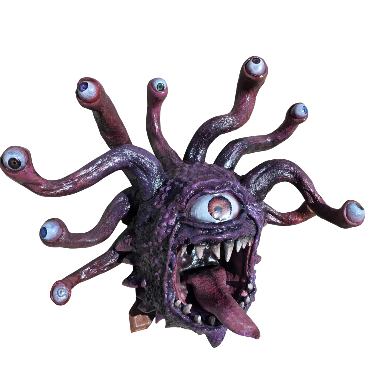 D&D Beholder Head Trophy Plaque - 3D Print/Painted