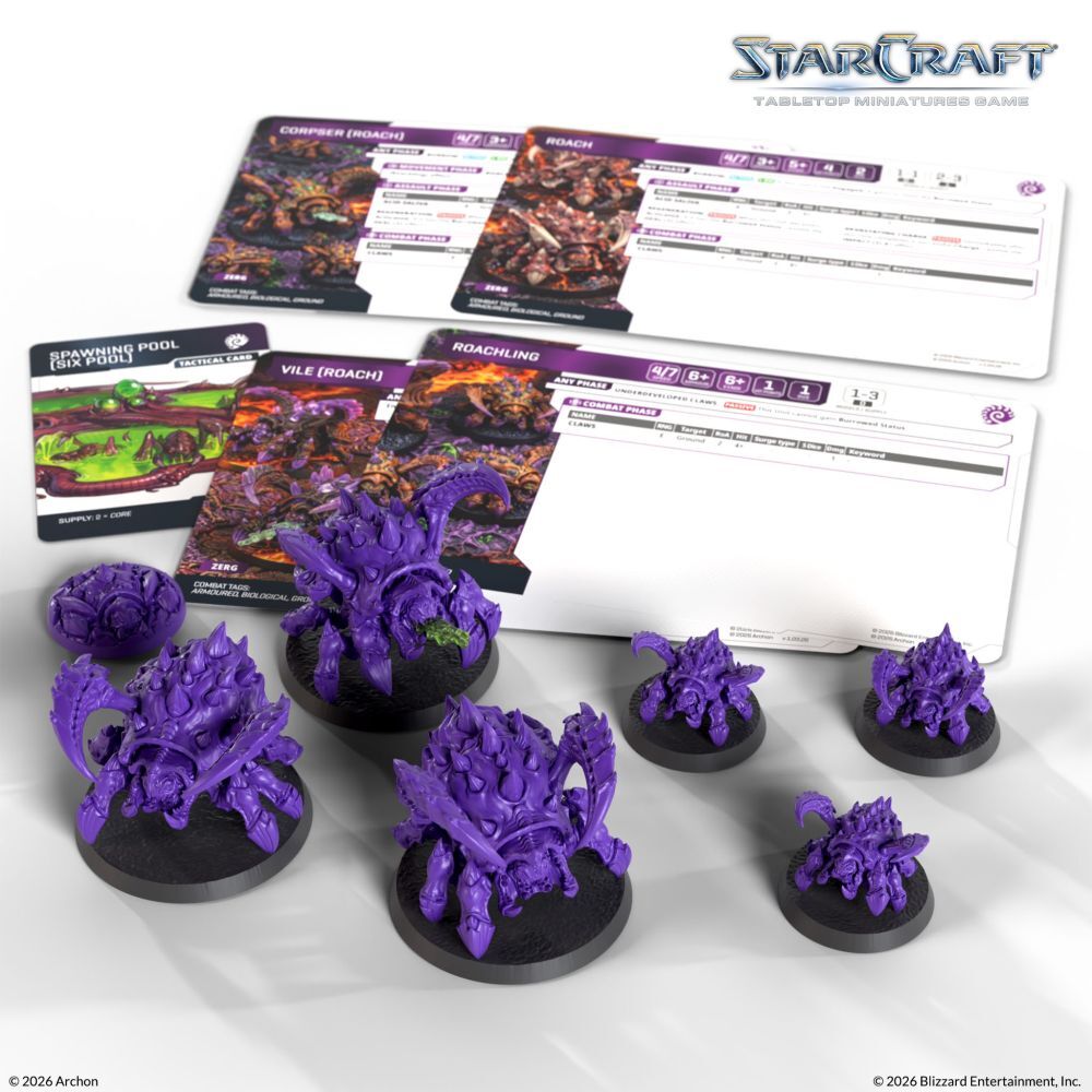 Starcraft Miniatures Games: Zerg - Roach - Expansion Set