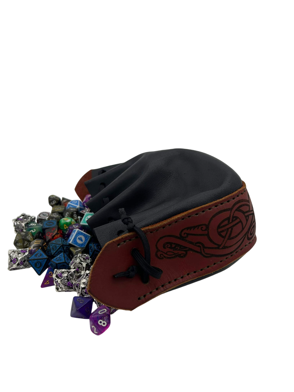 ATD Crafting – Hand-Stitched Leather Dice Bag